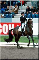 Linda Wilcox, top American competing in European dressage championships